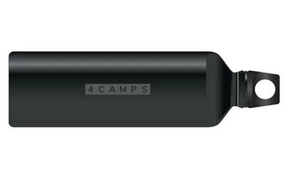 Tábory - doplňky - 4CAMPS Hliníková láhev s karabinou (černá)